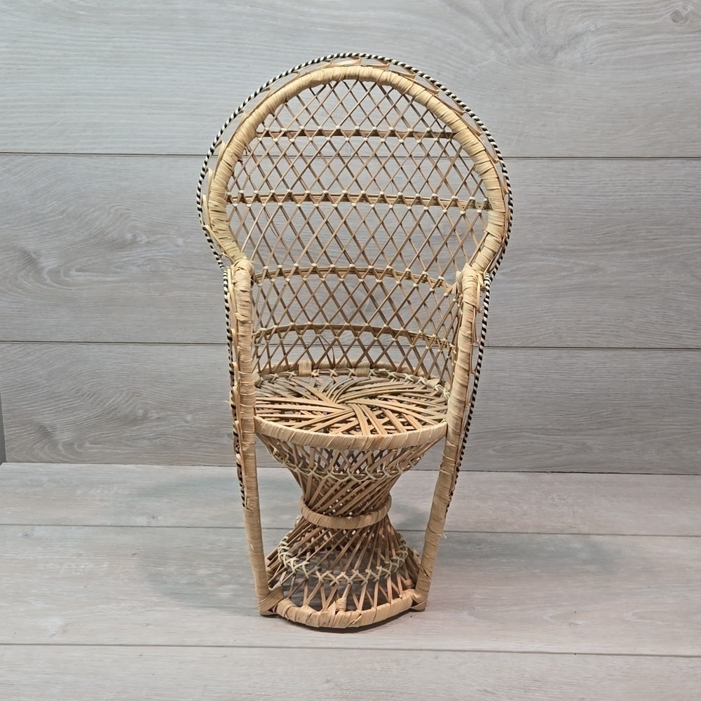 Mini Peacock Chair Plant Holder Decor Boho Mini Small HOBO